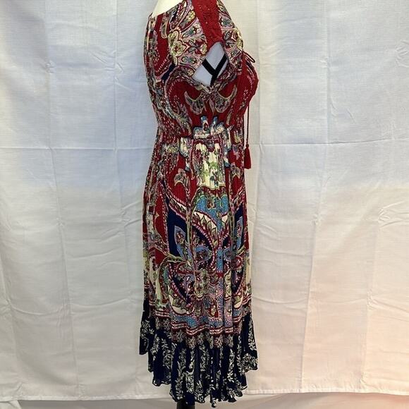 Vibrant Bila Patchwork & Floral Dress - Size Small - Picture 5 of 11